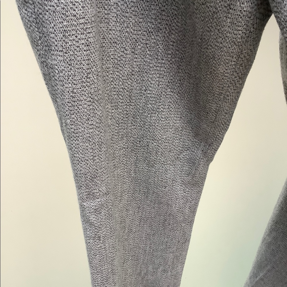 Petite Gray Wool Pants with Silver Thread - Picture 5 of 6